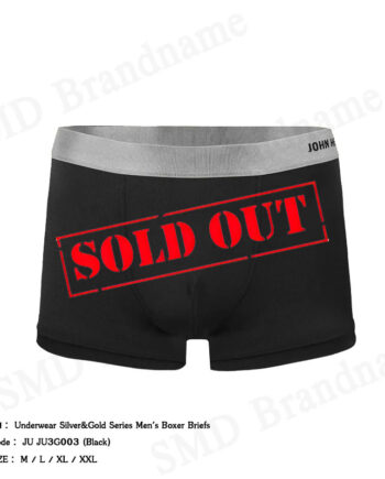 John Henry กางเกงชั้นในผู้ชาย รุ่น Underwear Silver&Gold Series Men's Boxer Briefs Code: JU JU3G003 (Black)