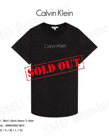Calvin Klein Swimwear เสื้อยืดคอกลม รุ่น Men's Short Sleeve T-Shirt Code: KM00960 BEH