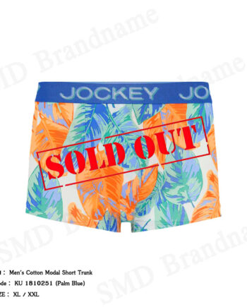 Jockey กางเกงชั้นในผู้ชาย รุ่น Men's Cotton Modal Short Trunk Code: KU 1810251 (Palm Blue)