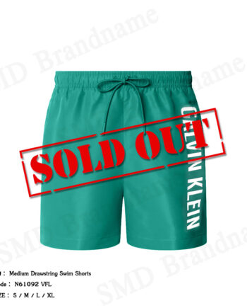 Calvin Klein Swimwear กางเกงว่ายน้ำผู้ชาย รุ่น Medium Drawstring Swim Shorts Code: N61092 VFL