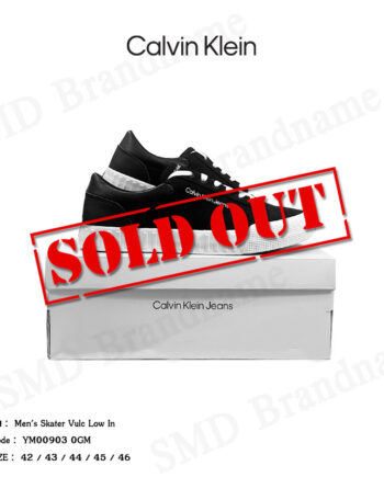 Calvin Klein Jeans รองเท้าผ้าใบ รุ่น Men's Skater Vulc Low In Lace Code: YM00903 0GM