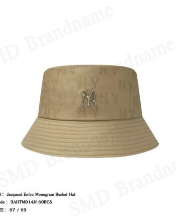 MLB หมวกบักเก็ต รุ่น Jacquard Embo Monogram Bucket Hat Code: 3AHTM014N 50BGS