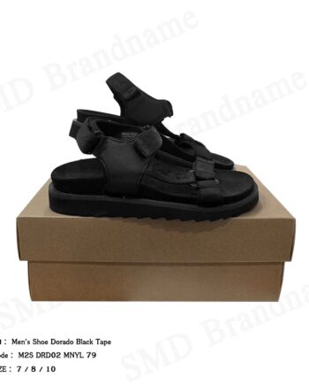 PS Paul Smith รองเท้าแตะรัดส้นผู้ชาย รุ่น Men's Shoe Dorado Black Tape Code: M2S DRD02 MNYL 79