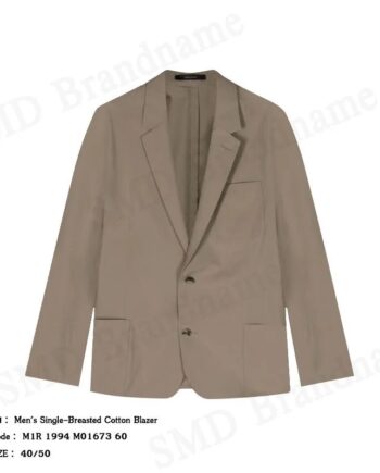 PS Paul Smith เสื้อเบลเซอร์ผู้ชาย รุ่น Men's Single-Breasted Cotton Blazer Code: M1R 1994 M01673 60