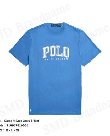 Polo Ralph Lauren เสื้อยืดคอกลมผู้ชาย รุ่น Classic Fit Logo Jersey T-Shirt Code: 710967816005
