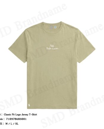 Polo Ralph Lauren เสื้อยืดคอกลมผู้ชาย รุ่น Classic Fit Logo Jersey T-Shirt Code: 710978685001
