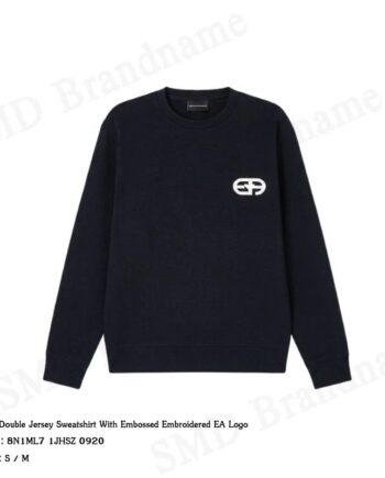 Emporio Armani  เสื้อสเวตเตอร์ผู้ชาย รุ่น Double Jersey Sweatshirt Code: 8N1ML7 1JHSZ 0920