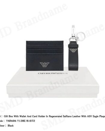Emporio Armani  เซ็ทกระเป๋าใส่การ์ด รุ่น Gift Box With Wallet And Card Holder Code: Y4R606 Y138E 81072