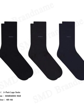 Hugo Boss ถุงเท้า รุ่น 3-Pack Logo Socks Code: 50484005 960