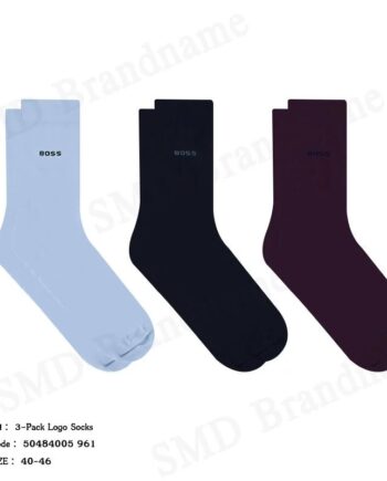 Hugo Boss ถุงเท้า รุ่น 3-Pack Logo Socks Code: 50484005 961