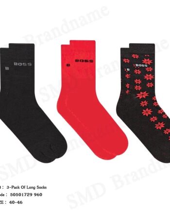 Hugo Boss ถุงเท้า รุ่น 3-Pack Of Long Socks Code: 50501729 960