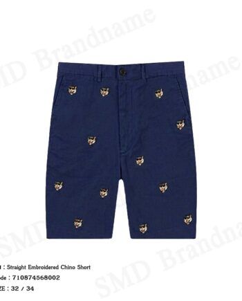 Polo Ralph Lauren กางเกงขาสั้นผู้ชาย รุ่น Straight Embroidered Chino Short Code: 710874568002