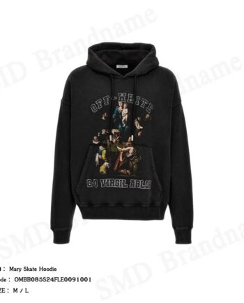 Off-White เสื้อสเวตเตอร์ผู้ชาย รุ่น Mary Skate Hoodie Code: OMBB085S24FLE0091001