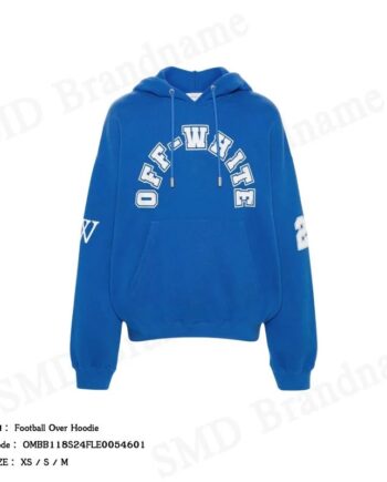 Off-White เสื้อสเวตเตอร์ผู้ชาย รุ่น Football Over Hoodie Code: OMBB118S24FLE0054601