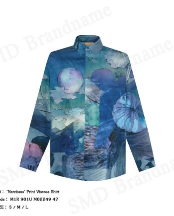 Paul Smith เสื้อเชิ้ตแขนยาวผู้ชาย รุ่น 'Narcissus' Print Viscose Shirt Code: M1R 901U M02249 47