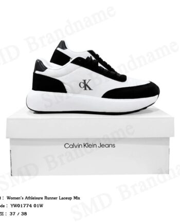 Calvin Klein Jeans รองเท้าผ้าใบผู้หญิง รุ่น Women's Athleisure Runner Laceup Mix Code: YW01774 01W