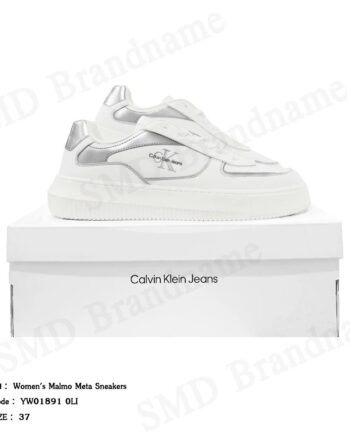 Calvin Klein Jeans รองเท้าผ้าใบผู้หญิง รุ่น Women's Malmo Meta Sneakers Code: YW01891 0LI