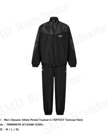 EA7 Emporio Armani ชุดวอร์มผู้ชาย รุ่น Men's Dynamic Athlete Printed Tracksuit Code: 7M000078 AF12948 UC001