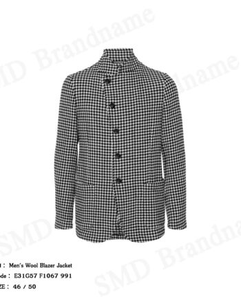 Emporio Armani เสื้อแจ็คเก็ตผู้ชาย รุ่น Men's Wool Blazer Jacket  Code: E31G57 F1067 991