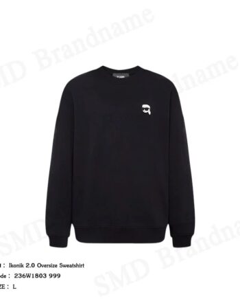 Karl Lagerfeld เสื้อสเวตเตอร์ผู้หญิง รุ่น Ikonik 2.0 Oversize Sweatshirt Code: 236W1803 999