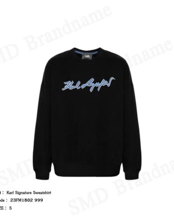 Karl Lagerfeld เสื้อสเวตเตอร์ผู้ชาย รุ่น Karl Signature Sweatshirt Code: 23FM1802 999