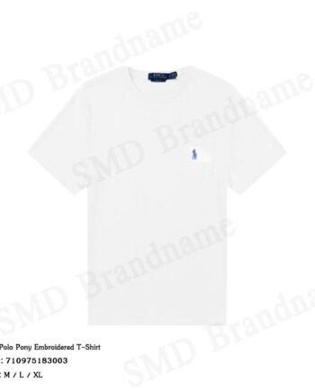 Polo Ralph Lauren เสื้อยืดคอกลมผู้ชาย รุ่น Polo Pony Embroidered T-Shirt Code: 710975183003