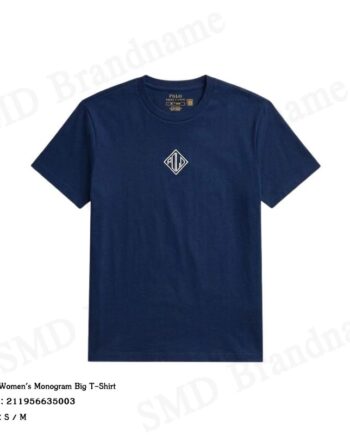 Polo Ralph Lauren เสื้อยืดคอกลมผู้หญิง รุ่น Women's Monogram Big T-Shirt Code: 211956635003
