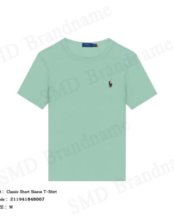 Polo Ralph Lauren เสื้อยืดคอกลมผู้หญิง รุ่น Classic Short Sleeve T-Shirt Code: 211941848007