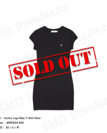 Calvin Klein ชุดเดรสผู้หญิง รุ่น Archive Logo Baby T-Shirt Dress Code: 40WI334 BAE
