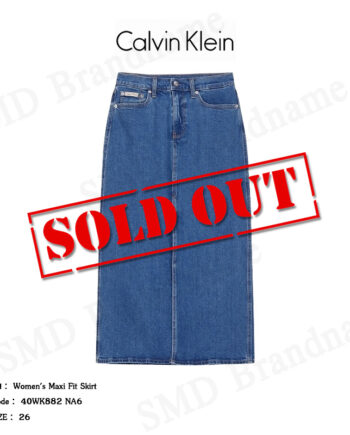 Calvin Klein Jeans กระโปรงยีนส์ รุ่น Women's Maxi Fit Skirt Code: 40WK882 NA6