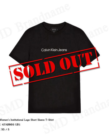 Calvin Klein Jeans เสื้อยืดคอกลมผู้หญิง รุ่น Women's Institutional Logo Short Sleeve T-Shirt Code: 47AB805 UB1