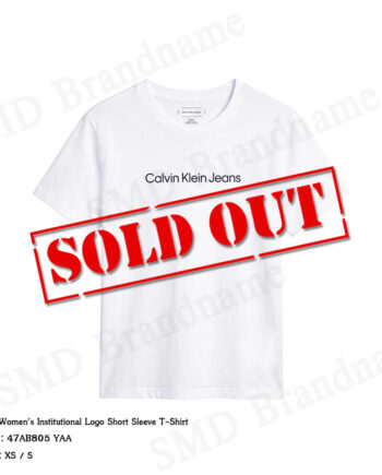 Calvin Klein Jeans เสื้อยืดคอกลมผู้หญิง รุ่น Women's Institutional Logo Short Sleeve T-Shirt Code: 47AB805 YAA