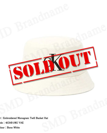 Calvin Klein หมวกบักเก็ต รุ่น Embroidered Monogram Twill Bucket Hat Code: 4G5018G YAE