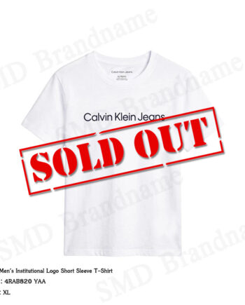 Calvin Klein Jeans เสื้อยืดคอกลมผู้ชาย รุ่น Men's Institutional Logo Short Sleeve T-Shirt Code: 4RAB820 YAA