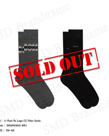 Hugo Boss ถุงเท้า รุ่น 2-Pack Rs Logo CC Plain Socks Code: 50495965 001