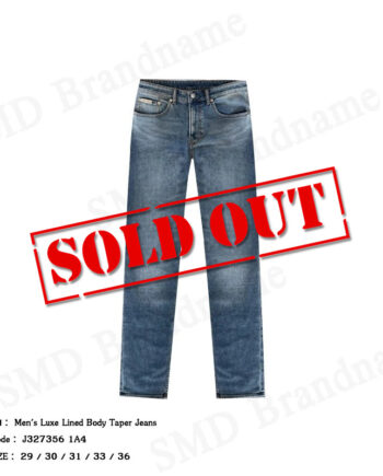 Calvin Klein Jeans กางเกงยีนส์ผู้ชาย รุ่น Men's Luxe Lined Body Taper Jeans Code: J327356 1A4