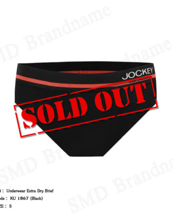 Jockey กางเกงชั้นในผู้ชาย รุ่น Underwear Extra Dry Brief Code: KU 1867 (Black)