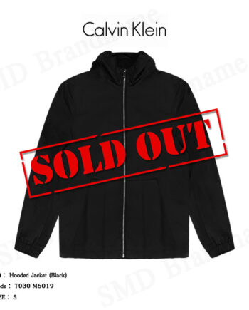 CK Calvin Klein เสื้อแจ็คเก็ต รุ่น Hooded Jacket (Black) Code: T030 M6019