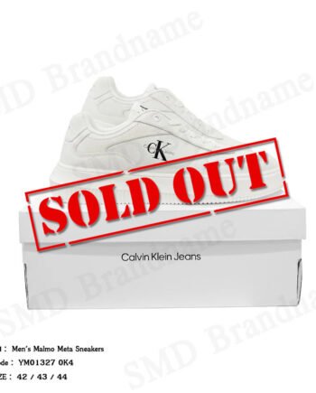 Calvin Klein Jeans รองเท้าผ้าใบผู้ชาย รุ่น Men's Malmo Meta Sneakers Code: YM01327 0K4