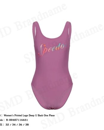 Speedo ชุดว่ายน้ำผู้หญิง รุ่น Women's Printed Logo Deep U Back One Piece Code: 8-00407116651