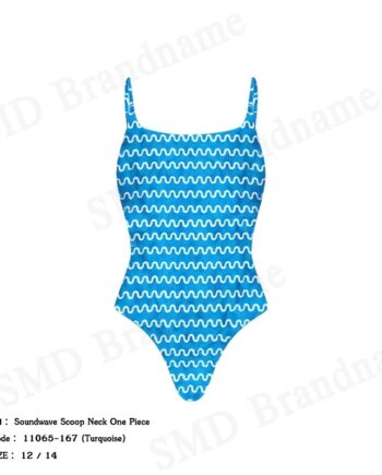 Seafolly ชุดว่ายน้ำผู้หญิง รุ่น Soundwave Scoop Neck One Piece Code: 11065-167 (Turquoise)
