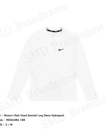 Nike เสื้อยืดแขนยาวผู้หญิง รุ่น Women's Rash Guard Essential Long Sleeve Hydroguard Code: NESSA386 100
