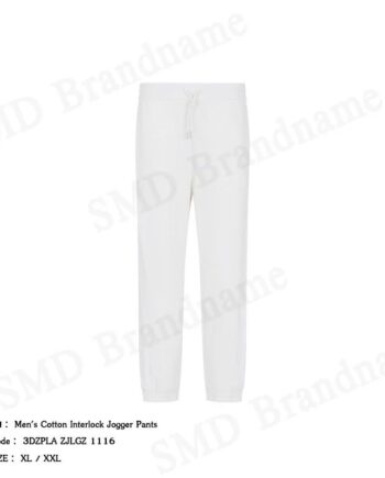 Armani Exchange กางเกงลำลองขายาวผู้ชาย รุ่น Men's Cotton Interlock Jogger Pants Code: 3DZPLA ZJLGZ 1116