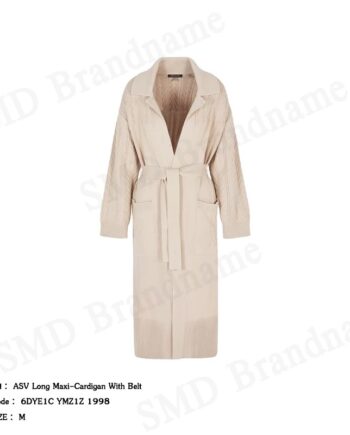 Armani Exchange เสื้อคลุมคาร์ดิแกนผู้หญิง รุ่น ASV Long Maxi-Cardigan With Belt Code: 6DYE1C YMZ1Z 1998