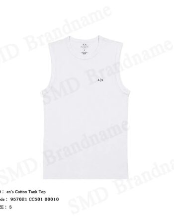 Armani Exchange เสื้อกล้ามแขนผู้ชาย รุ่น Men's Cotton Tank Top Code: 957021 CC501 00010