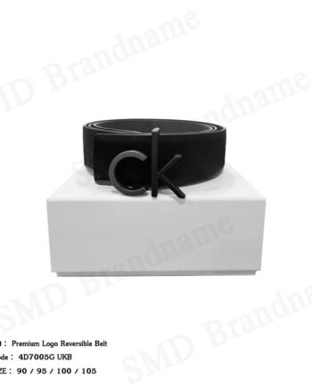 Calvin Klein เข็มขัด รุ่น Premium Logo Reversible Belt Code: 4D7005G UKB