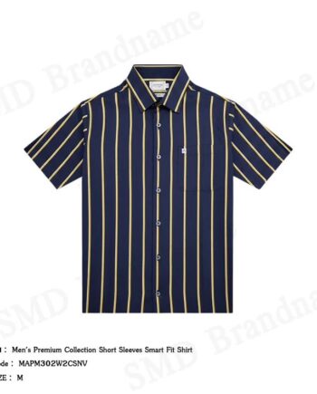 Arrow เสื้อเชิ้ตแขนสั้นผู้ชาย รุ่น Men's Premium Collection Short Sleeves Smart Fit Shirt Code: MAPM302W2CSNV