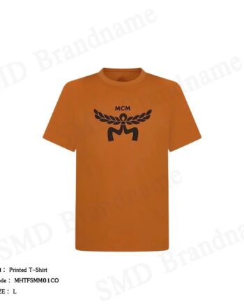 MCM เสื้อยืดคอกลม รุ่น Printed T-Shirt Code: MHTFSMM01CO