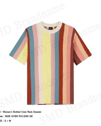 Paul Smith เสื้อคอกลมผู้หญิง รุ่น Women's Knitted Crew Neck Sweater Code: W2R 570N P31299 92