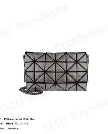 BAO BAO Issey Miyake กระเป๋าสะพาย รุ่น Platinum Coffret Chain Bag Code: BB48-AG171 94